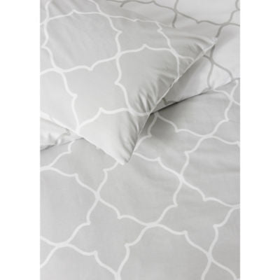 George Home duvet set Grey Moroccan Tile Double (British brand)