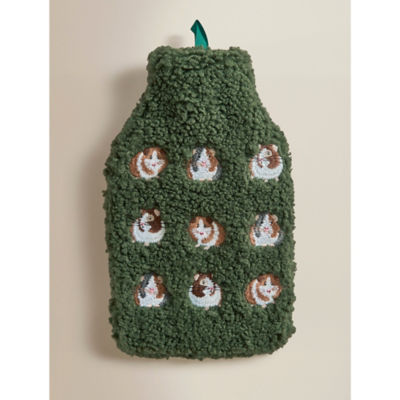 George Home green guinea pig hot water bottle 34x22cm (British brand)