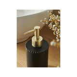 Stacey Solomon black beaded earthenware soap dispenser (British brand)