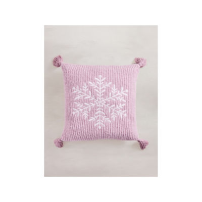 Stacey Solomon pink snowflake cushion 45 cm, imported from the UK