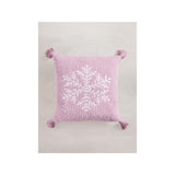 Stacey Solomon pink snowflake cushion 45 cm, imported from the UK