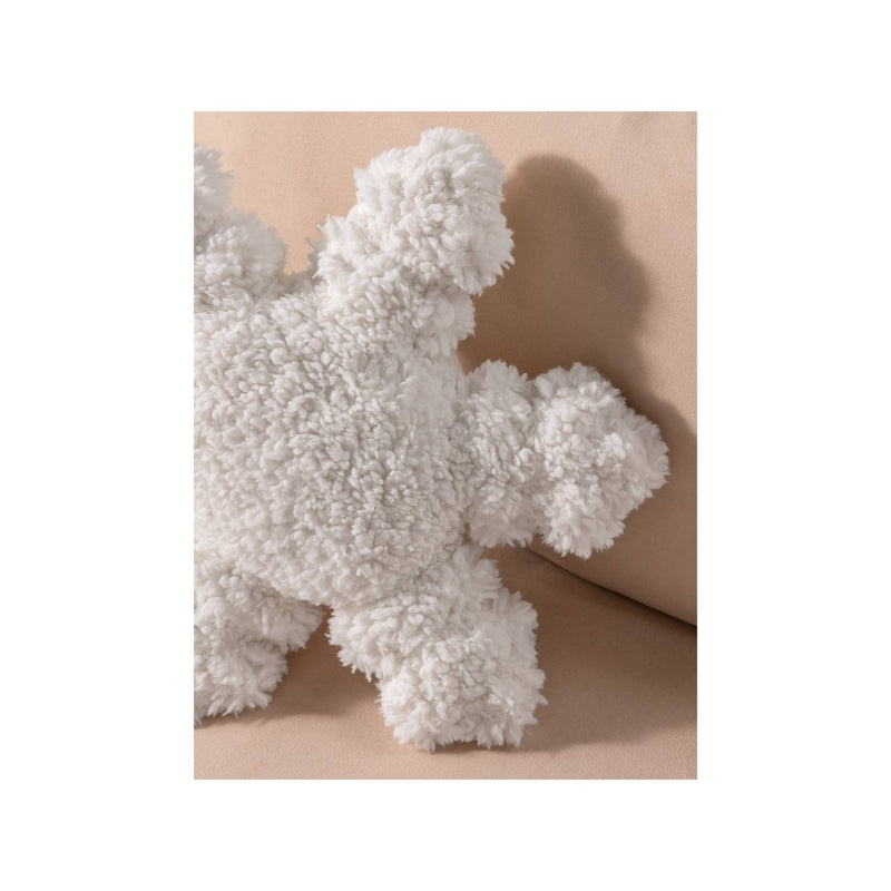 Stacey Solomon white snowflake-shaped cushion 45x45cm, UK version