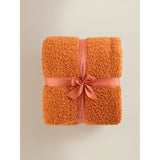 George Home throw Orange Boucle 200x220cm, imported from the UK