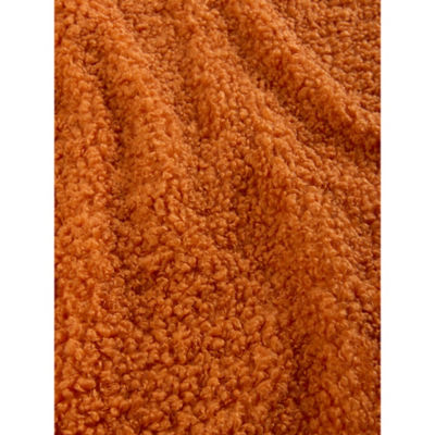 George Home throw Orange Boucle 200x220cm, imported from the UK