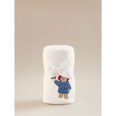 George Home fleece shawl Paddington Bear blue and white (British brand)