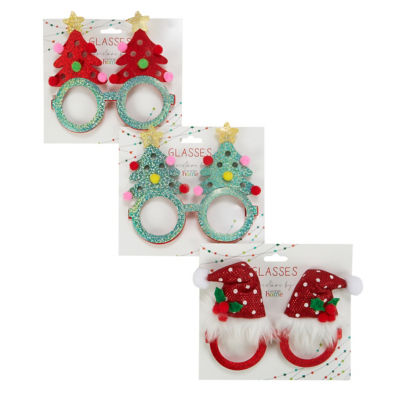 George Home Christmas novelty glasses, UK version