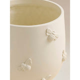 White bee planter with moulded decoration, UK version
