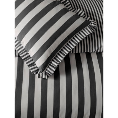 George Home box pleat striped duvet set super king - British product