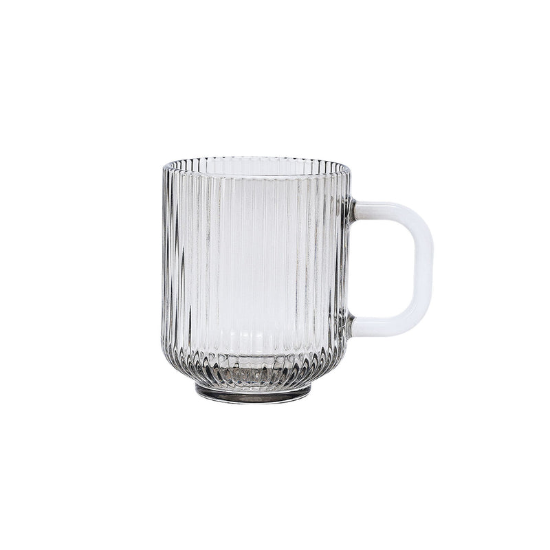 George Home Ribbed Smoked Tea Mug 11.5x7.8x10cm (British brand)