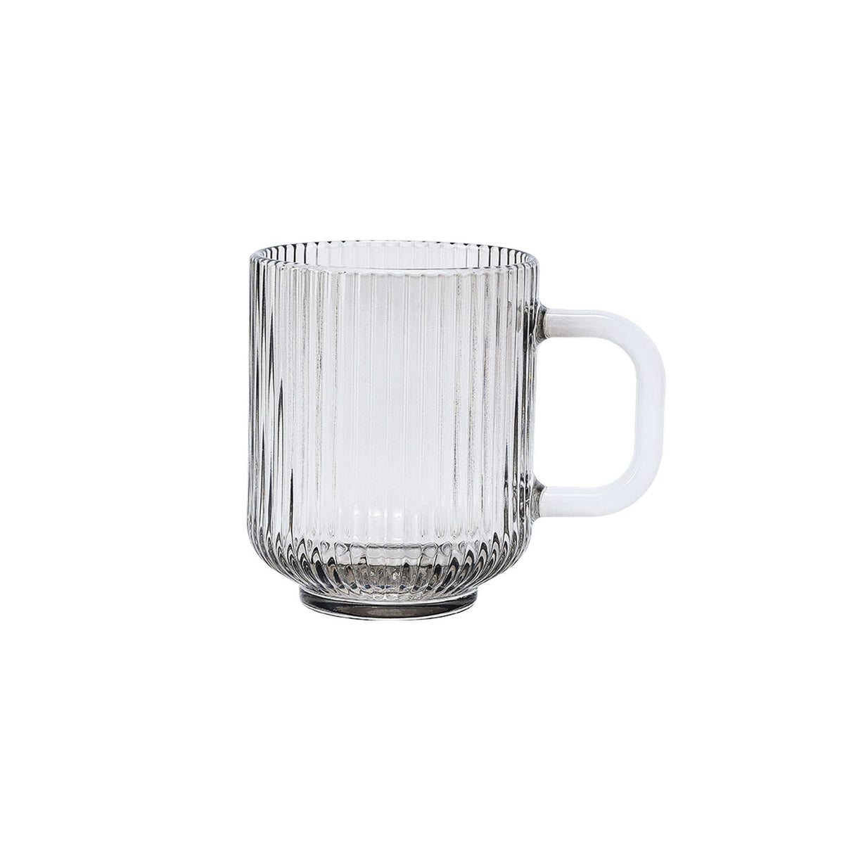 George Home Ribbed Smoked Tea Mug 11.5x7.8x10cm (British brand)