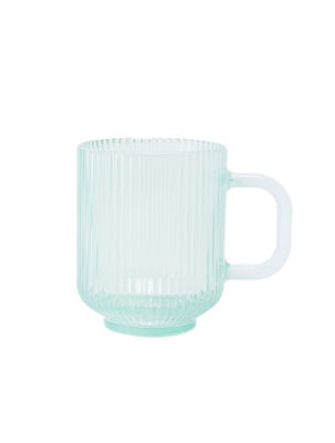 George Home ribbed green tea mug 11.5x7.8x10cm - British product