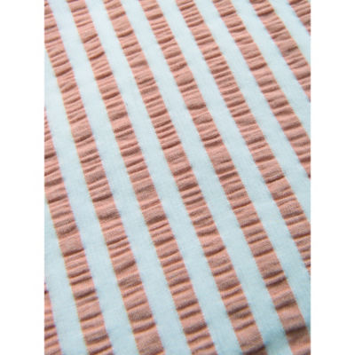 George Home pink and white seersucker tablecloth 230x140cm (British brand)