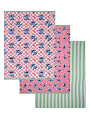 George Home pink stitch tea towel - (British brand)