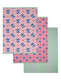 George Home pink stitch tea towel - (British brand)