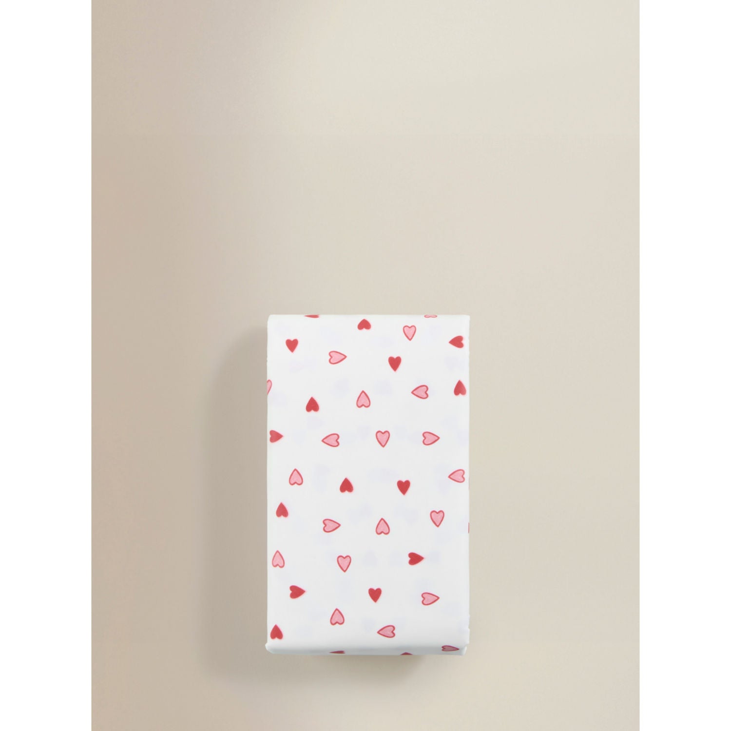 George Home red and white hearts wipe clean tablecloth, imported from the UK