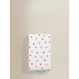 George Home red and white hearts wipe clean tablecloth, imported from the UK