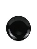 George Home solid black side plate stoneware 20.5cm - British product