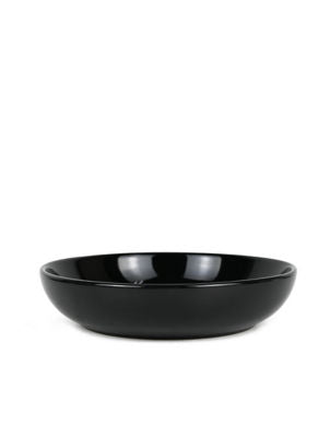 George Home solid black pasta bowl, imported from the UK