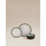 George Home black reactive glaze dinner set 12 piece, UK version