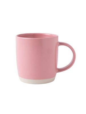 George Home pink bisque stoneware mug 8.3cm (British brand)