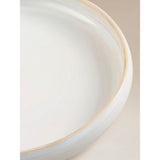 George Home dinner plate white reactive glaze 26.5cm, imported from the UK