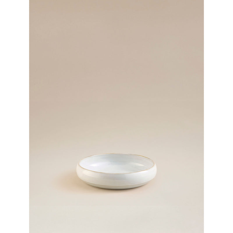 George Home white reactive glaze pasta bowl, UK version