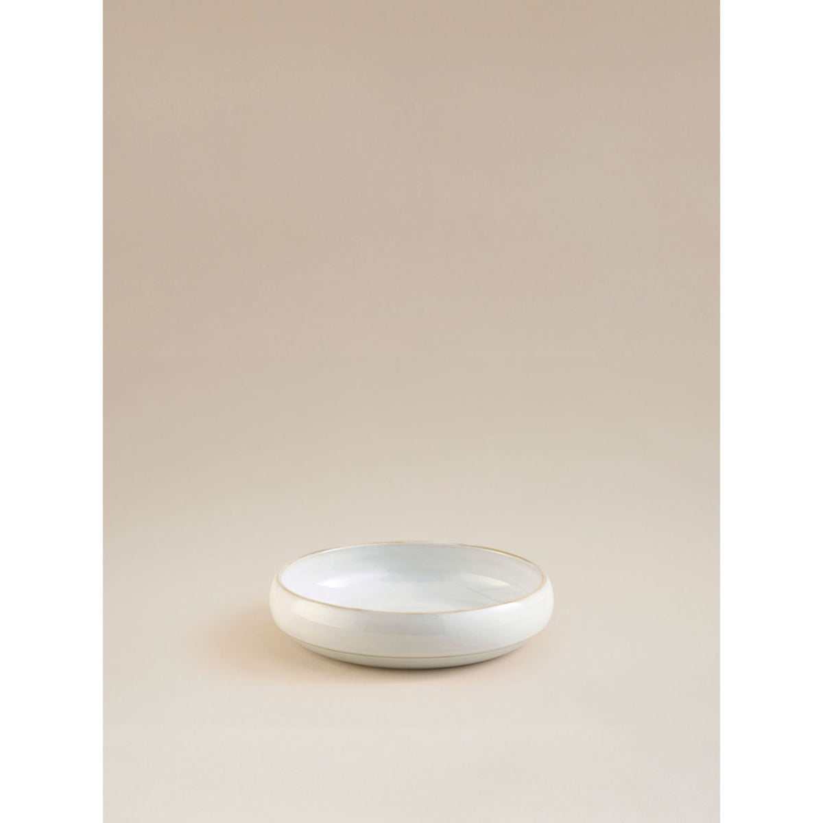George Home white reactive glaze pasta bowl, UK version