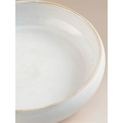George Home white reactive glaze pasta bowl, UK version