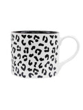 George Home black and white animal print mug - British product