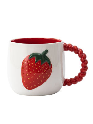 George Home 3D strawberry fruit mug - British product
