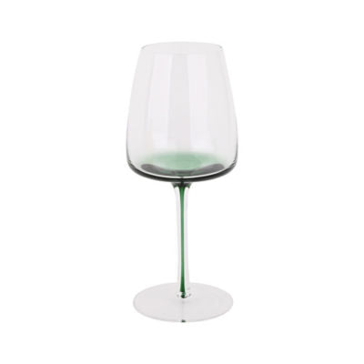 George Home green stem wine glass, imported from the UK