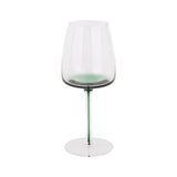 George Home green stem wine glass, imported from the UK