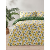 George Home daffodils print duvet set double - British product
