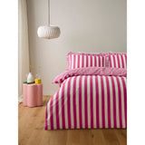 George Home duvet set box pleat striped super king - British product