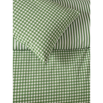 George Home gingham seersucker reversible duvet set king (British brand)