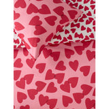 George Home hearts print duvet set double - British product