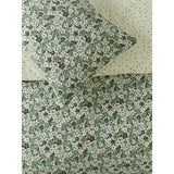 George Home king duvet set green ditsy floral microfiber - British product