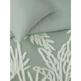 George Home palm tree print tufted duvet set double, imported from the UK