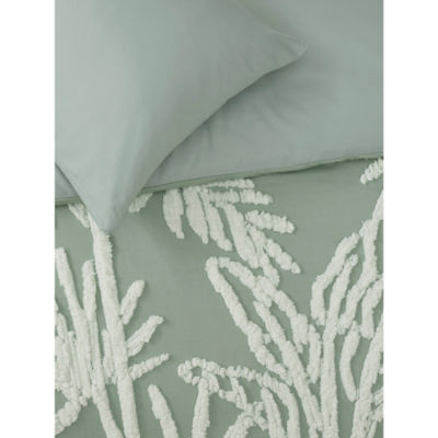 George Home palm tree print tufted duvet set single (British brand)