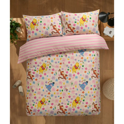 ASDA Disney Winnie the Pooh Floral Print Duvet Set - Double- Buy online at McGrocer