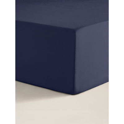 George Home navy fitted sheet single (British brand)