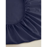 George Home Navy fitted sheet double, imported from the UK