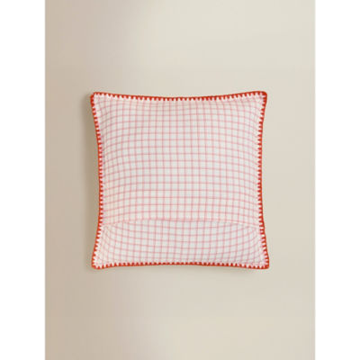 George Home cushion strawberry math book check pattern 45x45cm (British brand)
