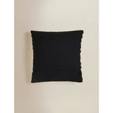 George Home black zebra striped tufted cushion 45x45cm, imported from the UK