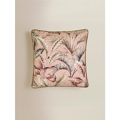 George Home pink palm cushion 45x45cm (British brand)