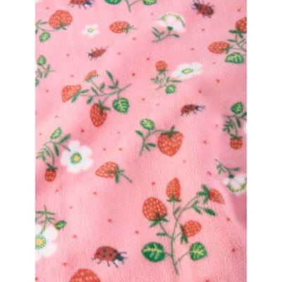 George Home supersoft throw pink floral and ladybird 150x120cm, UK version
