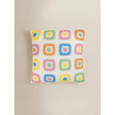 George Home Lucky Charm crochet cushion 45x45cm (British brand)
