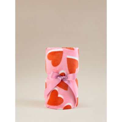George Home hearts throw red and pink 150x120cm, UK version
