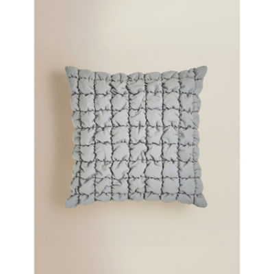 George Home grey bubble quilted cushion 50x50cm, UK version