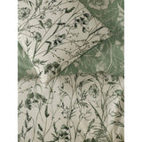 George Home green floral reversible duvet set single, imported from the UK